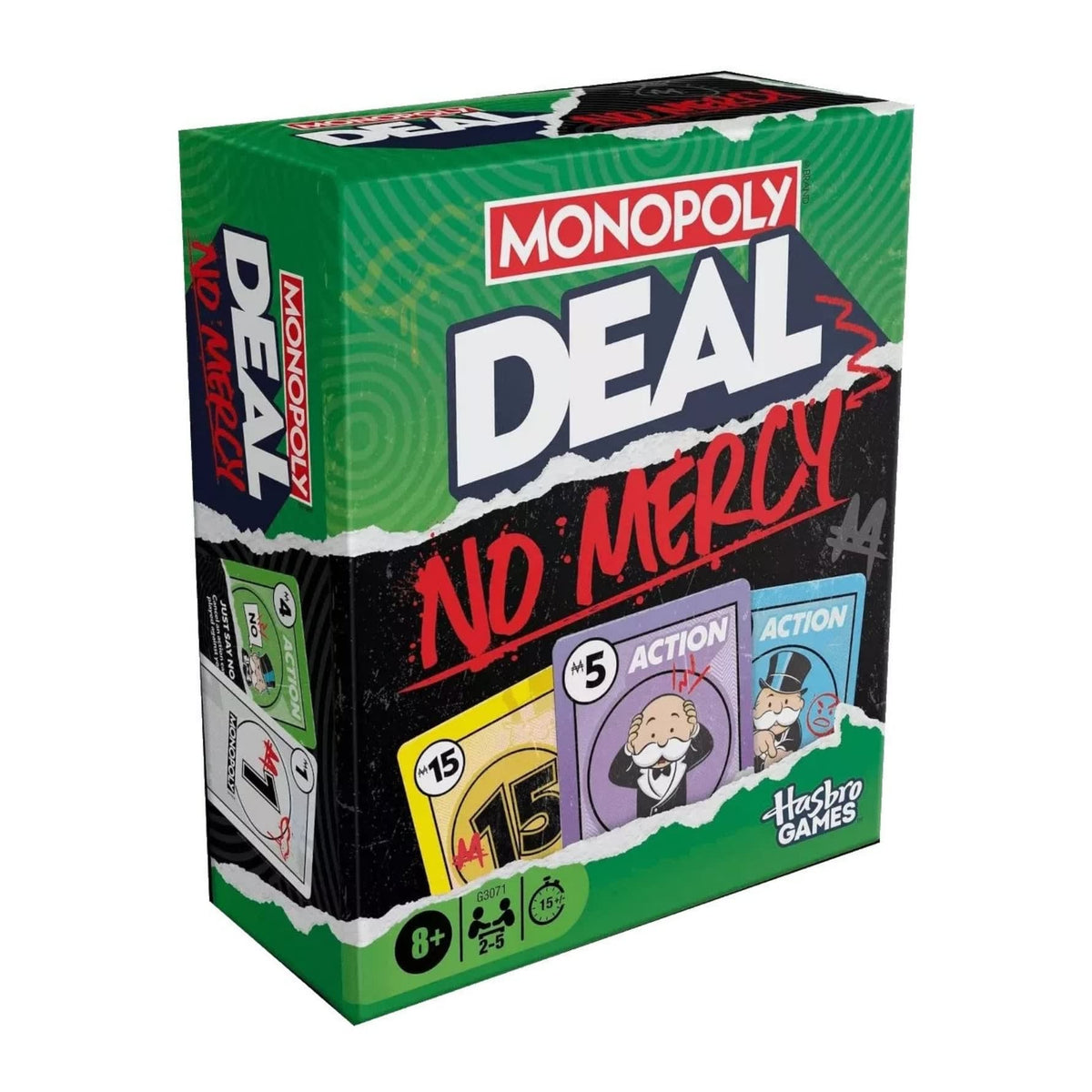 Monopoly Deal No Mercy Juego de Cartas Edición Despiadada – vista 1