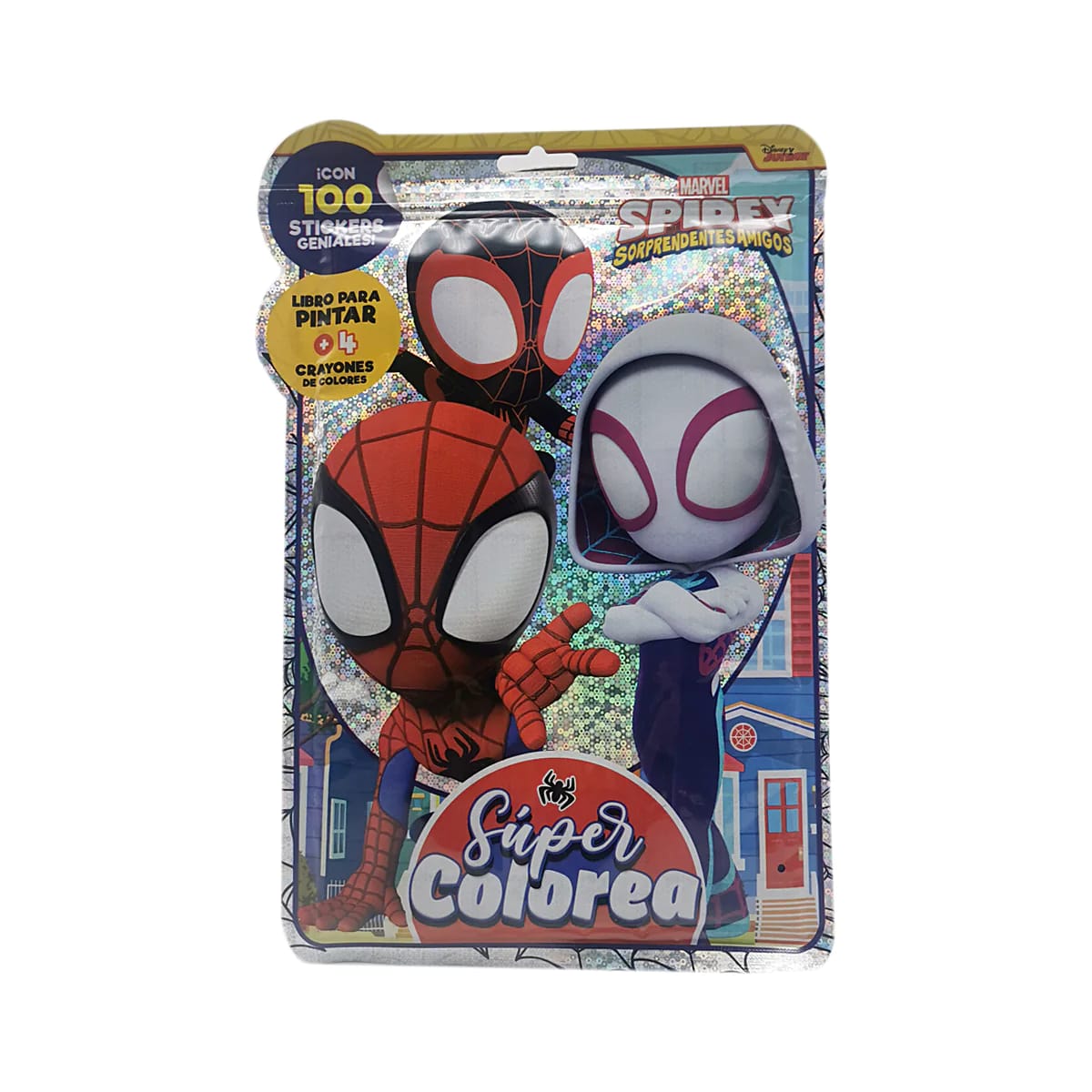 Spidey and His Amazing Friends Súper Colorea Libro con 100 Stickers – vista 1