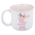 Reverso del tazón Minnie con silueta rosada de Minnie Mouse