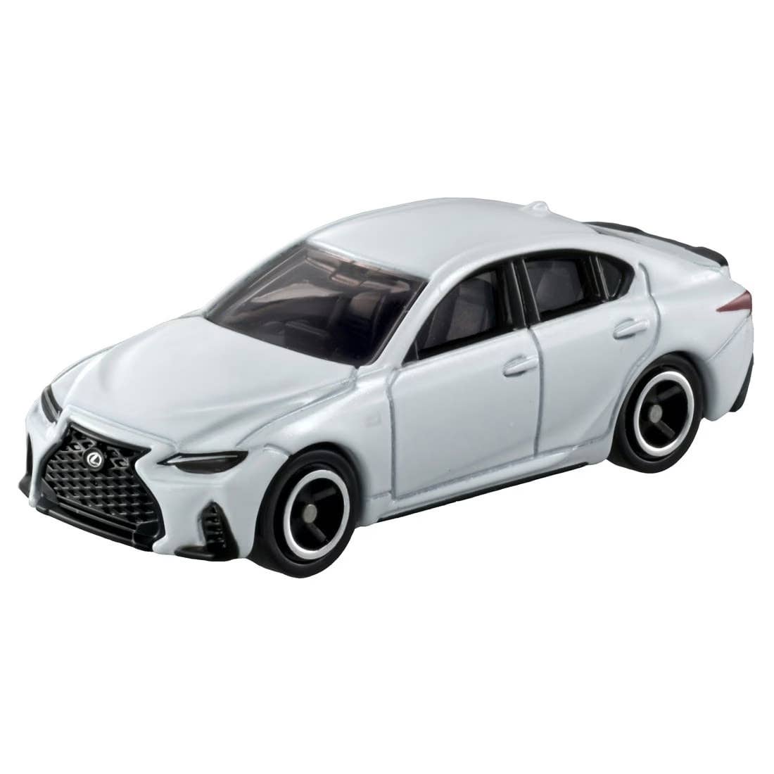 Auto a escala Lexus IS 350 F Sport de Tomica en color blanco