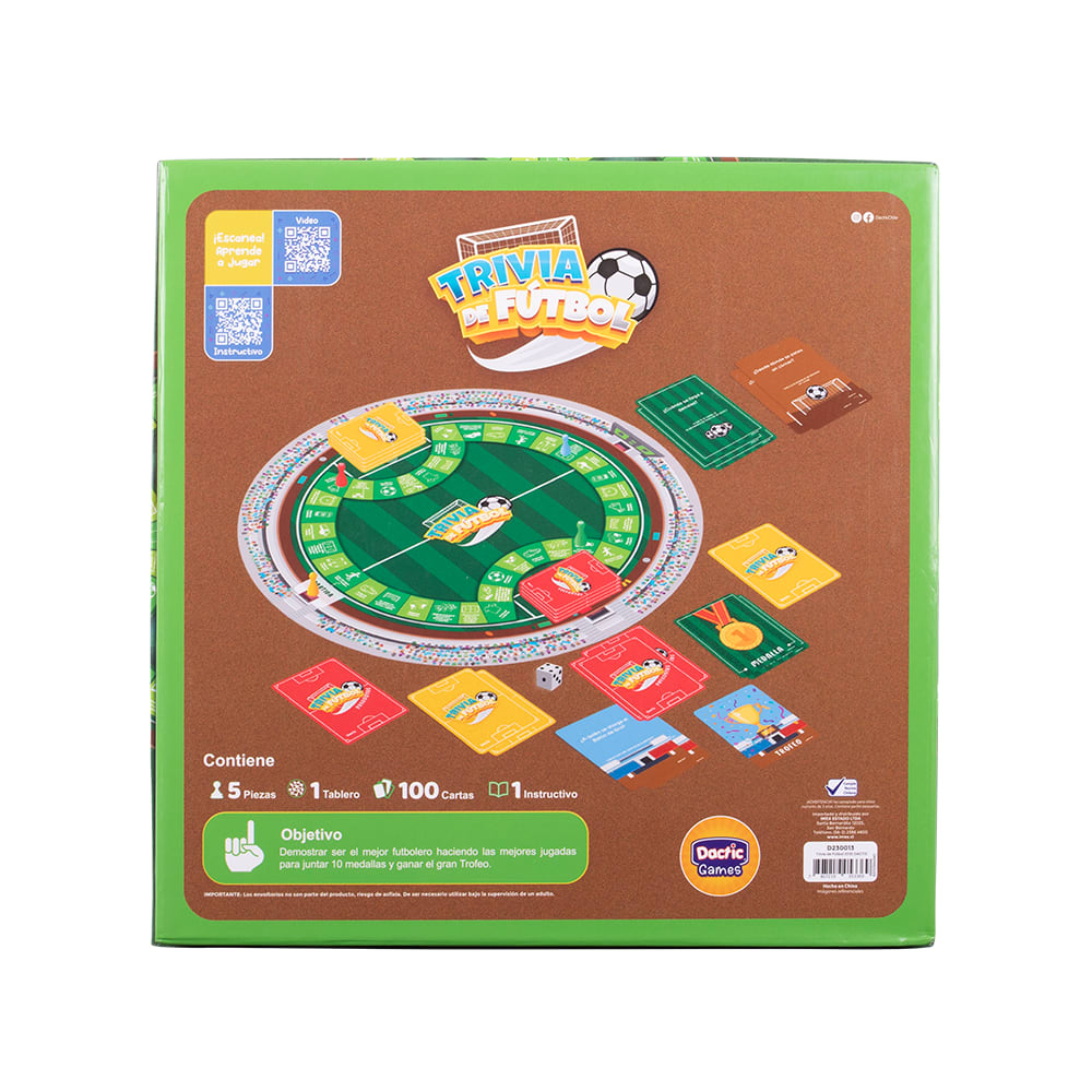 Juego de Mesa Trivia de Fútbol Dactic para 4 Jugadores – vista 2