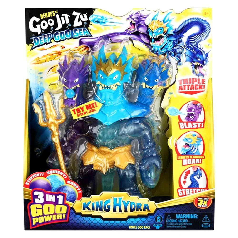 Goo Jit Zu King Hydra Figura Elástica con Luces y Sonidos – vista 2