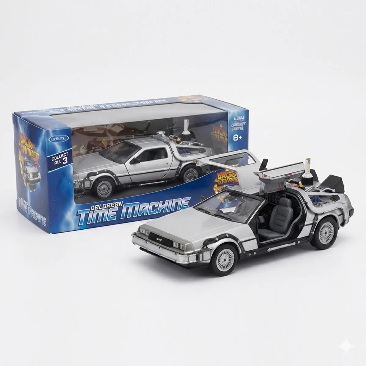 Welly Volver al Futuro II DeLorean Máquina del Tiempo Escala 1:24 – vista 4