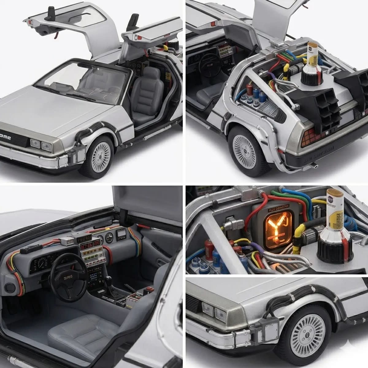 Welly Volver al Futuro II DeLorean Máquina del Tiempo Escala 1:24 – vista 3