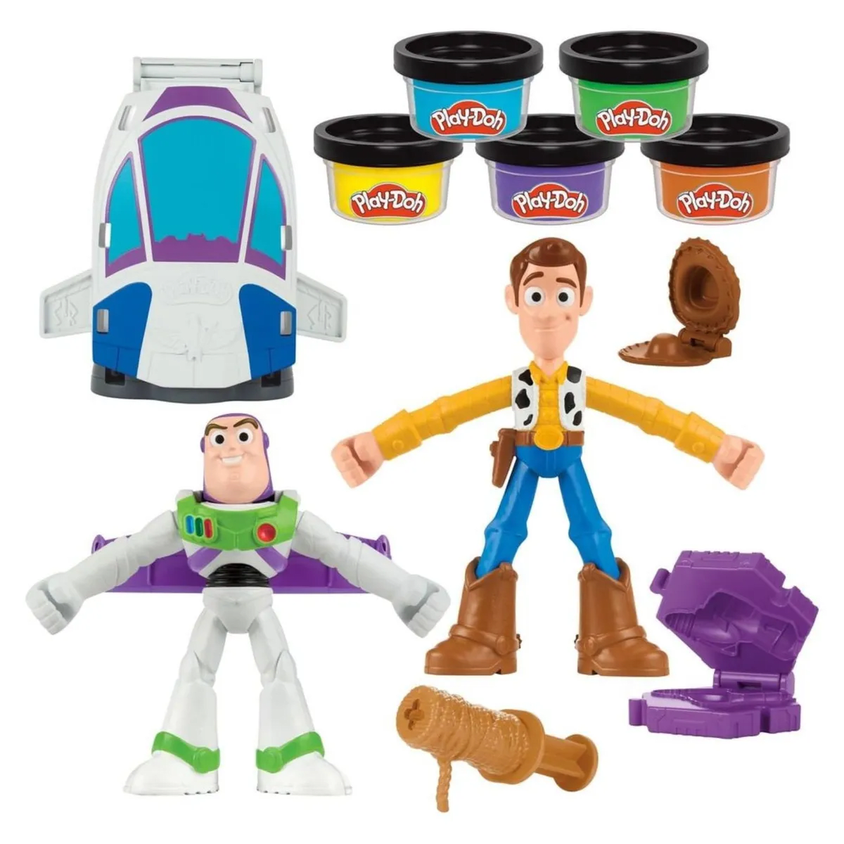 Play-Doh Toy Story Set Creaciones Espaciales con Woody y Buzz – vista 2