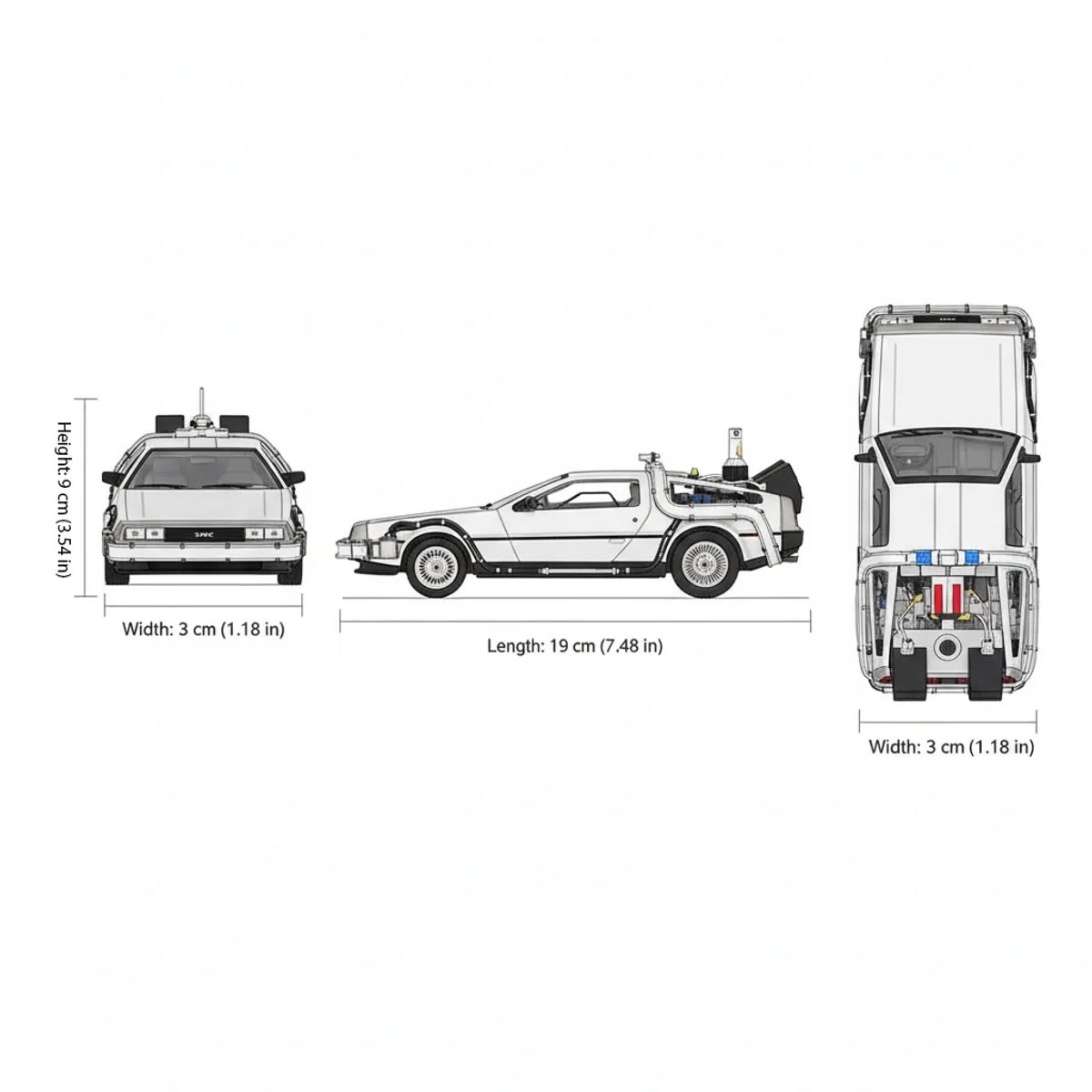 Welly Volver al Futuro II DeLorean Máquina del Tiempo Escala 1:24 – vista 2