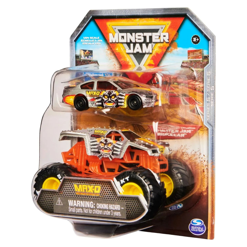 Monster Jam Camión y Auto de Carrera Escala 1:64 Surtido – vista 2