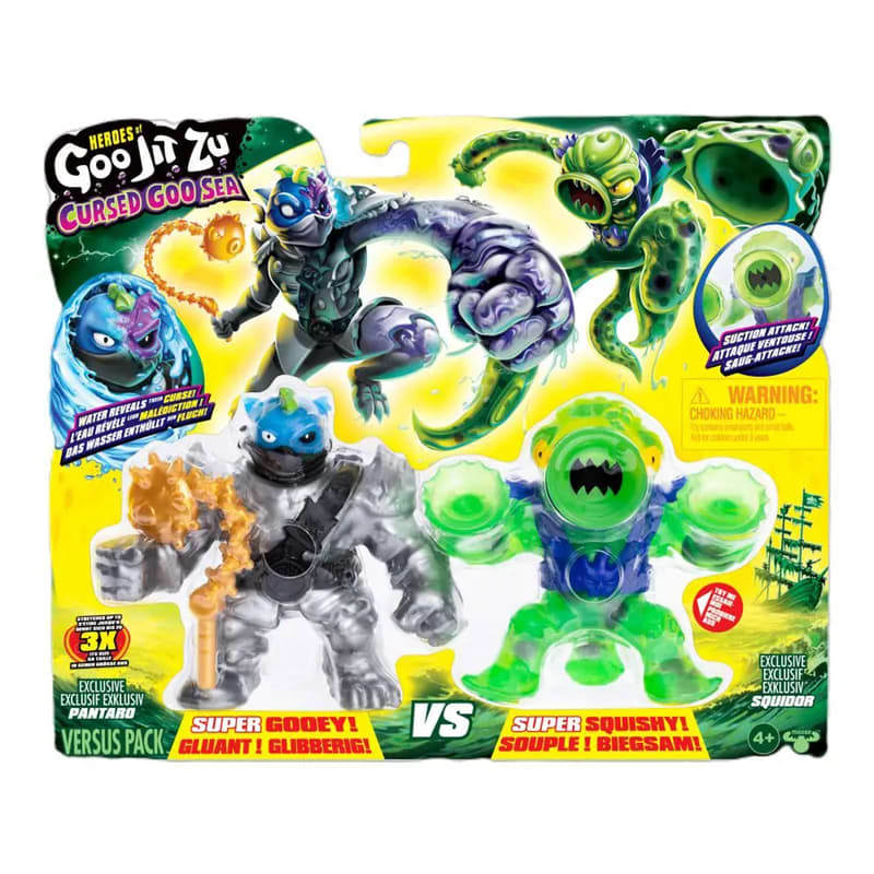 Goo Jit Zu Cursed Sea Pack de 2 Héroes Elásticos Surtido – vista 1