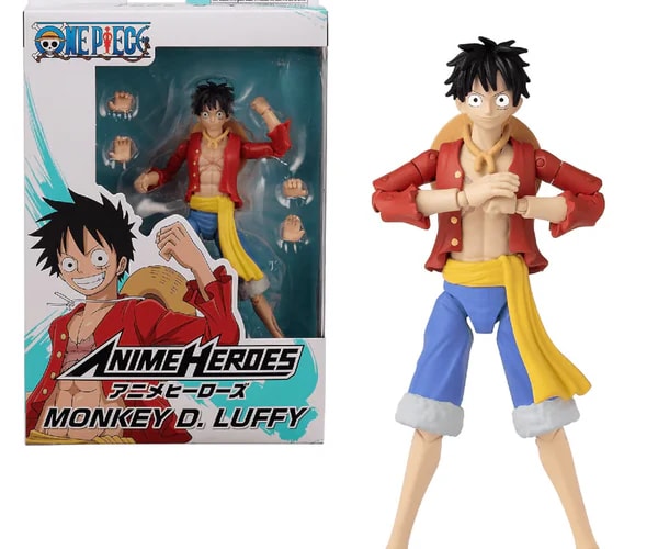 One Piece Anime Heroes Monkey D. Luffy Nueva Versión Figura 17 cm – vista 1