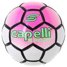 Balón de Fútbol Capelli Bowery Cosido a Mano Neon Coral / Neon Pink – vista 1