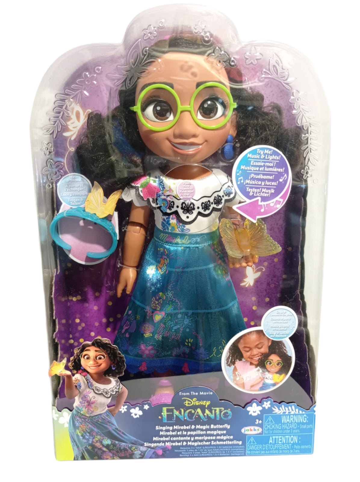 Encanto Muñeca Mirabel Cantante y Mariposas Mágicas 34 cm – vista 1