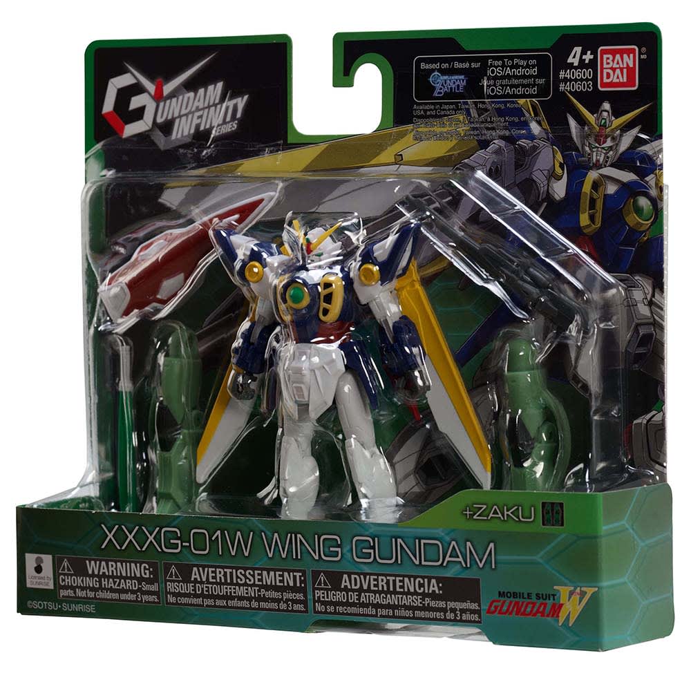 Gundam Infinity XXXG-01W Wing Gundam Figura Articulada 4,5 Pulgadas – vista 1