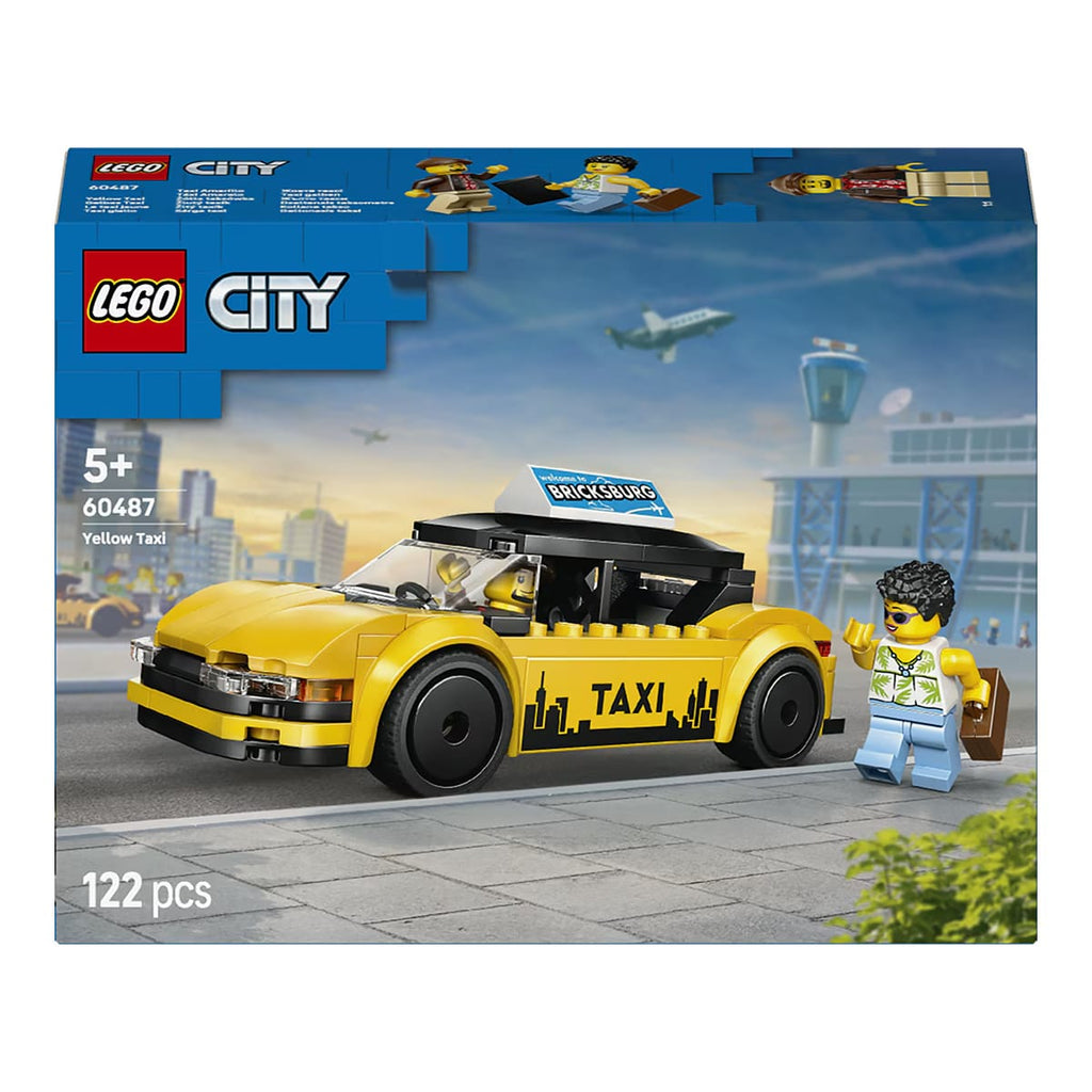 LEGO City Taxi Amarillo Eléctrico Set de Construcción 122 Piezas – vista 1