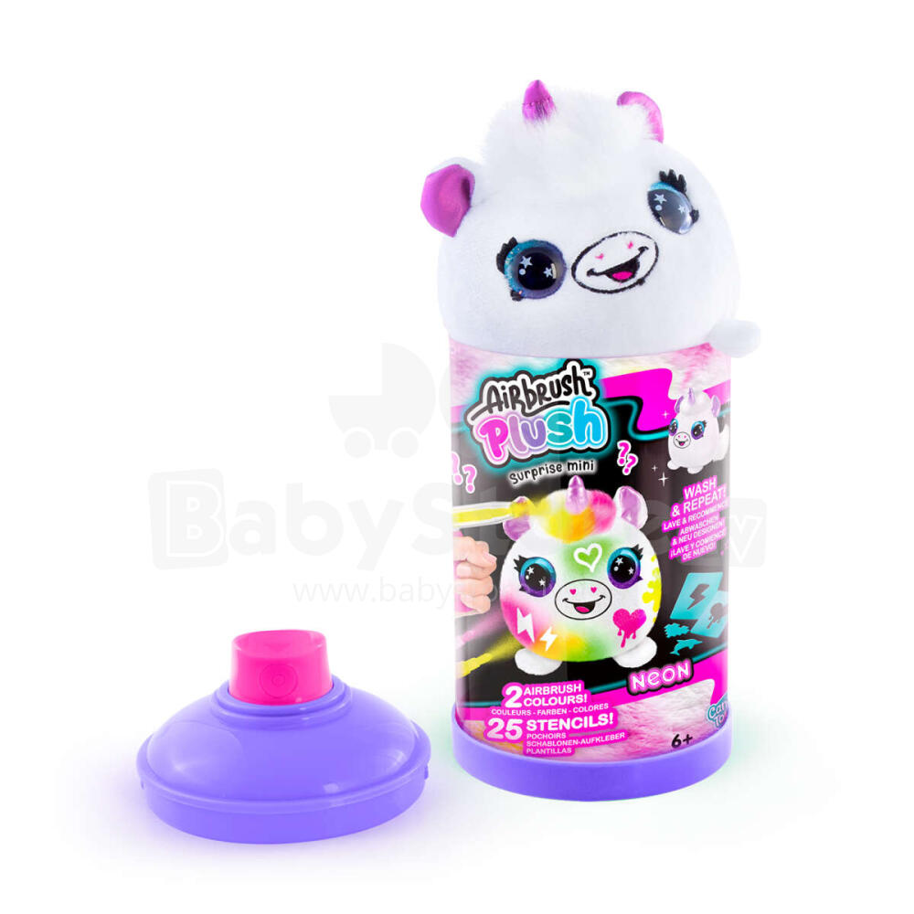 Mini peluche sorpresa saliendo del tarro Airbrush Plush Neon